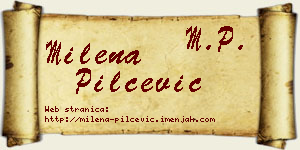 Milena Pilčević vizit kartica
